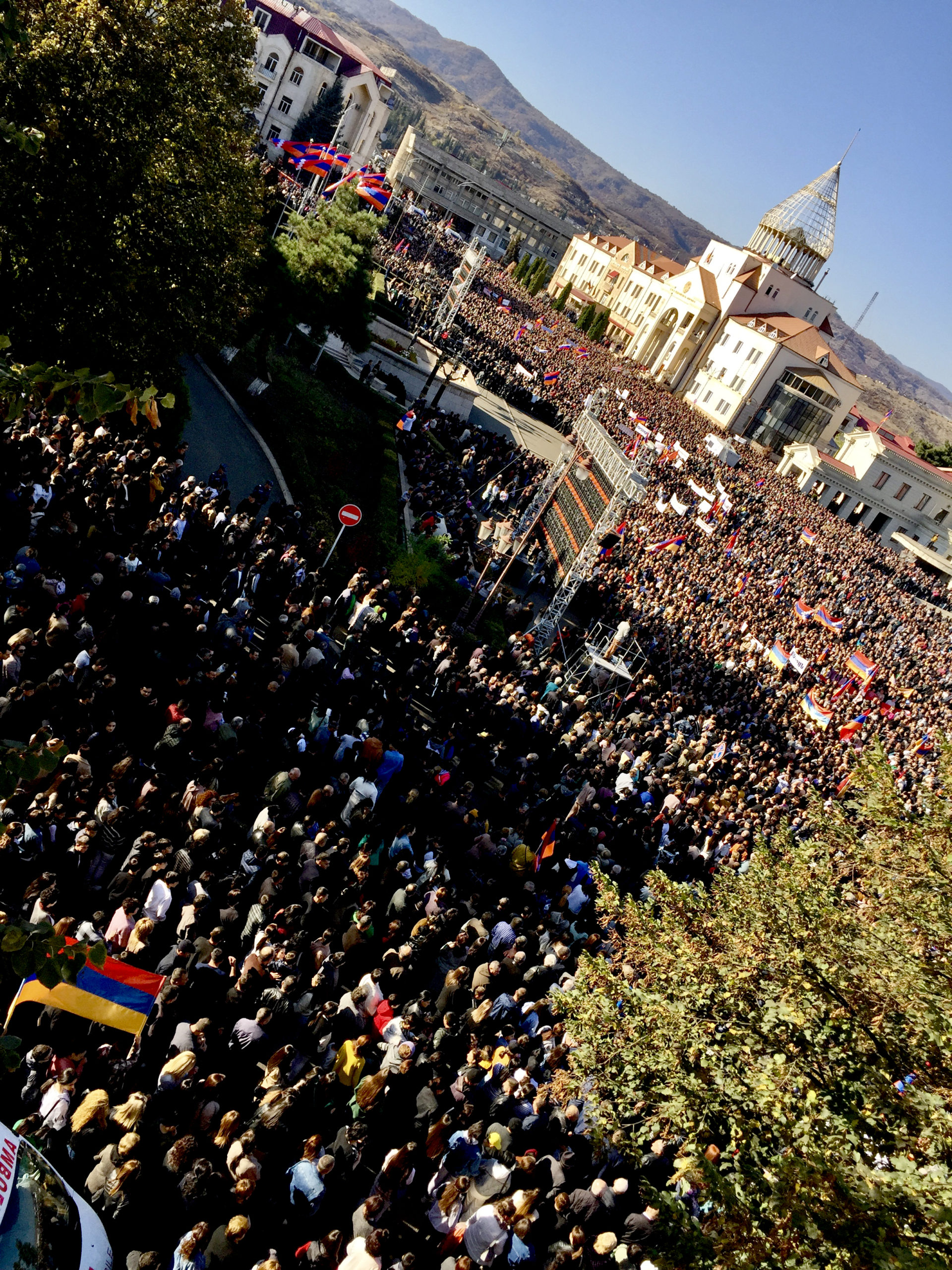 Rally for Artsakh, Stepanakert, October 30, 2022 (Photo Marut Vanyan)