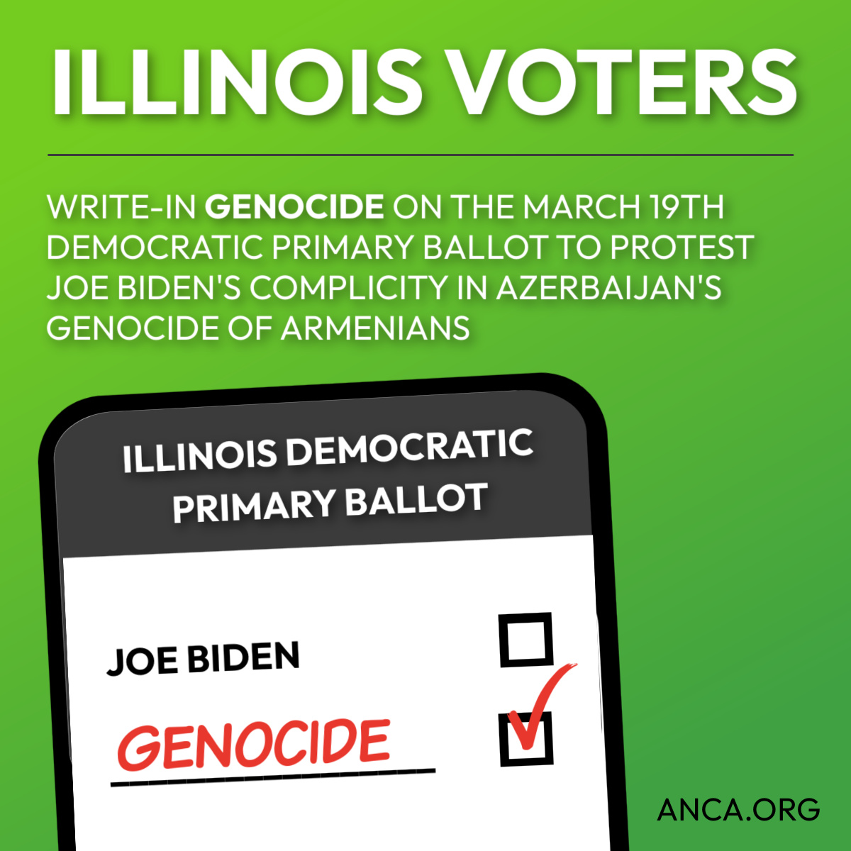 Our Vote Against Joe Biden In The Illinois Primary