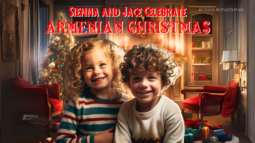 Sienna and Jace celebrate Armenian Christmas