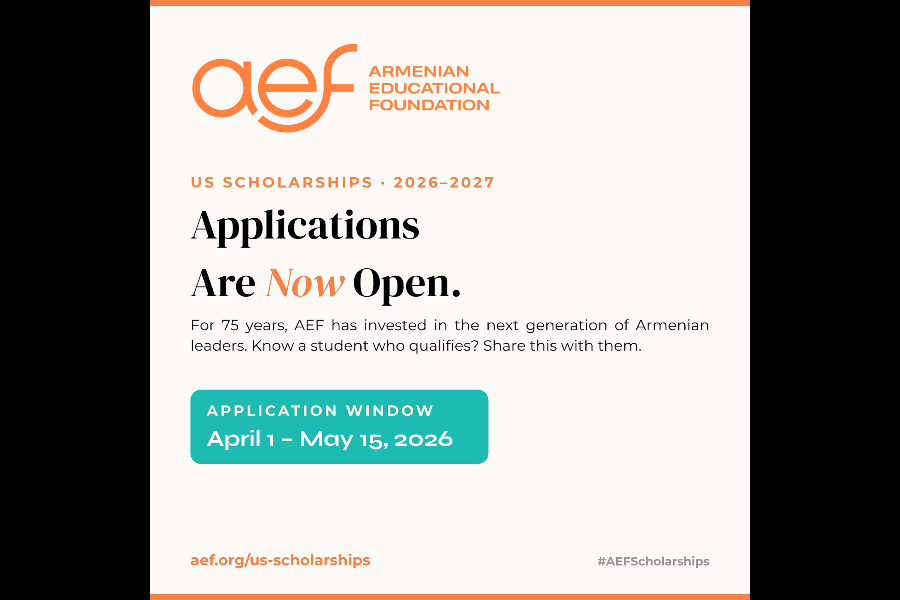 AEF announces U.S. scholarships for Armenian students