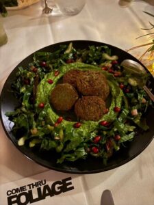 Falafel dish by Sierra Quiros of Hamov Eh